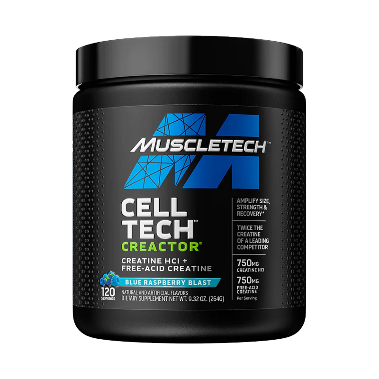 MuscleTech Creactor Creatina HCL 120 Servicios