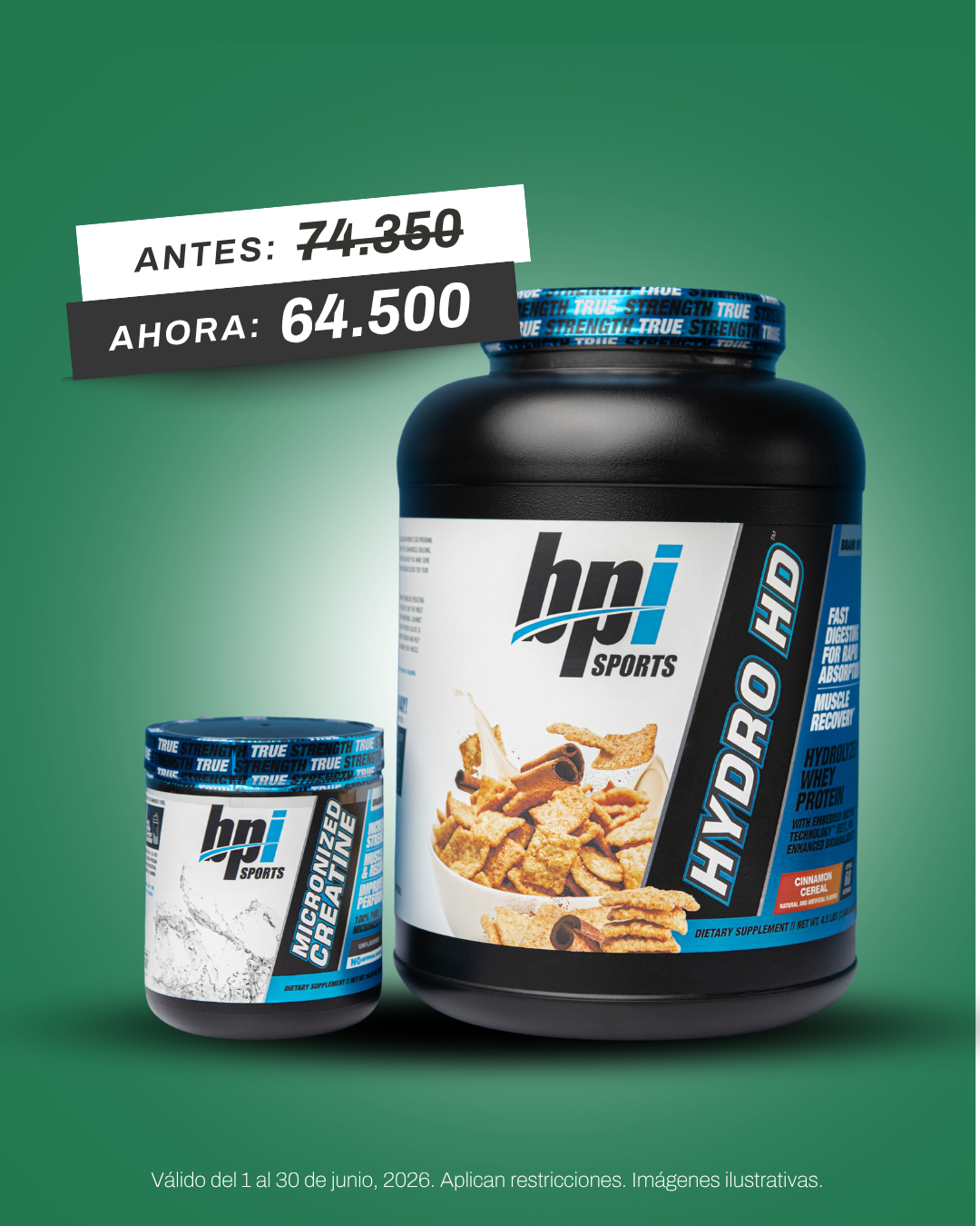 COMBO HYDO HD + CREATINA 300G