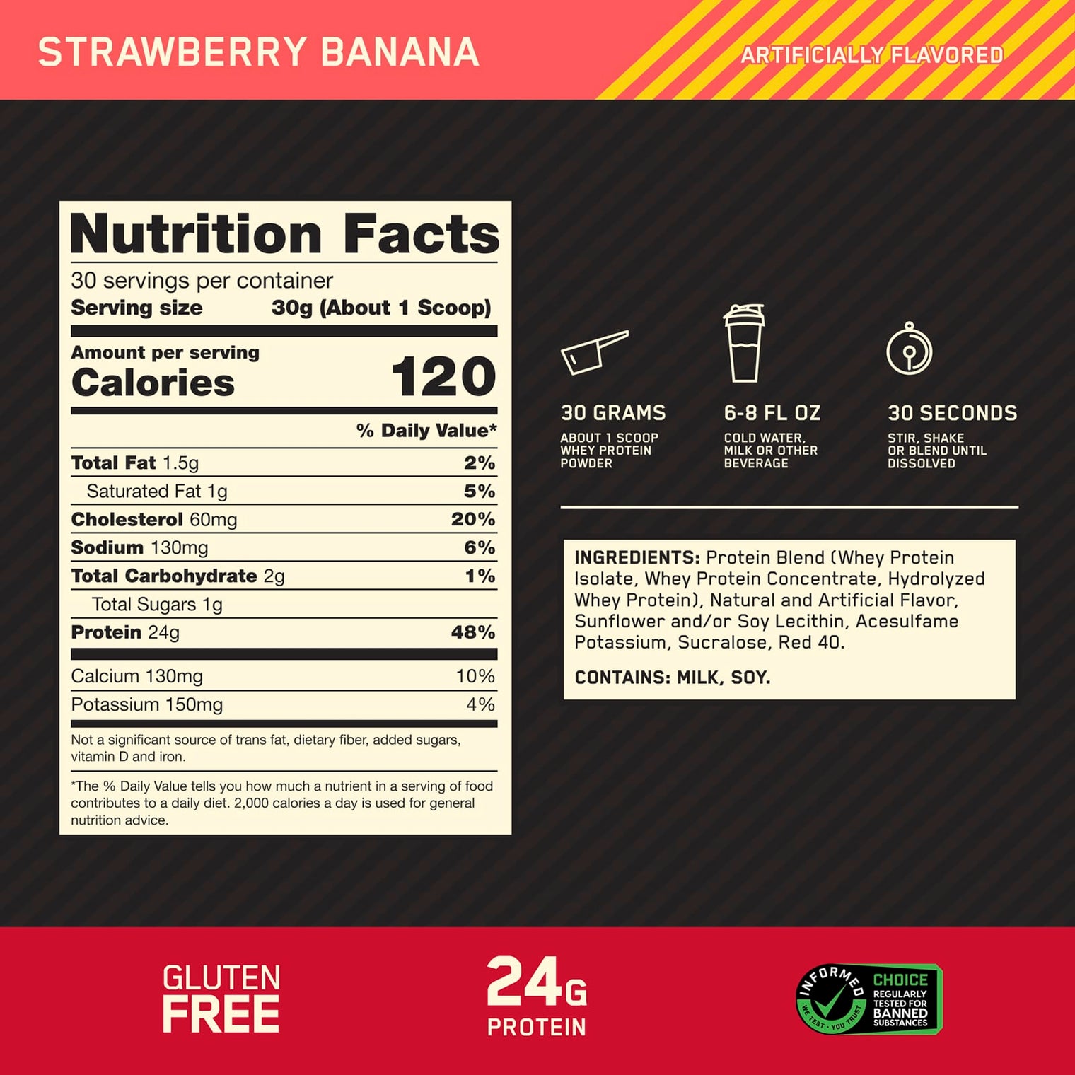 OPTIMUN NUTRITION GOLD STANDARD 100% WHEY PROTEIN