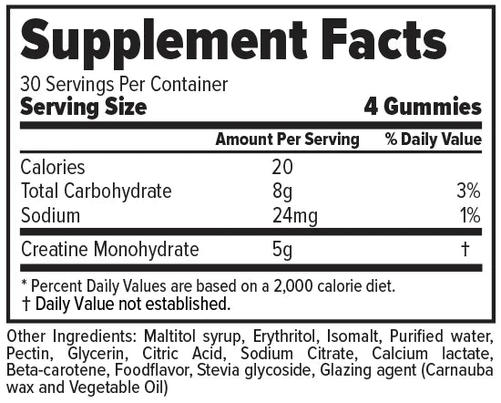 FINAFLEX CREATINE MONOHYDRATE GUMMIES