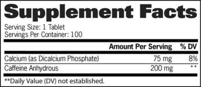 GAT SPORT CAFFEINE 100 TABS